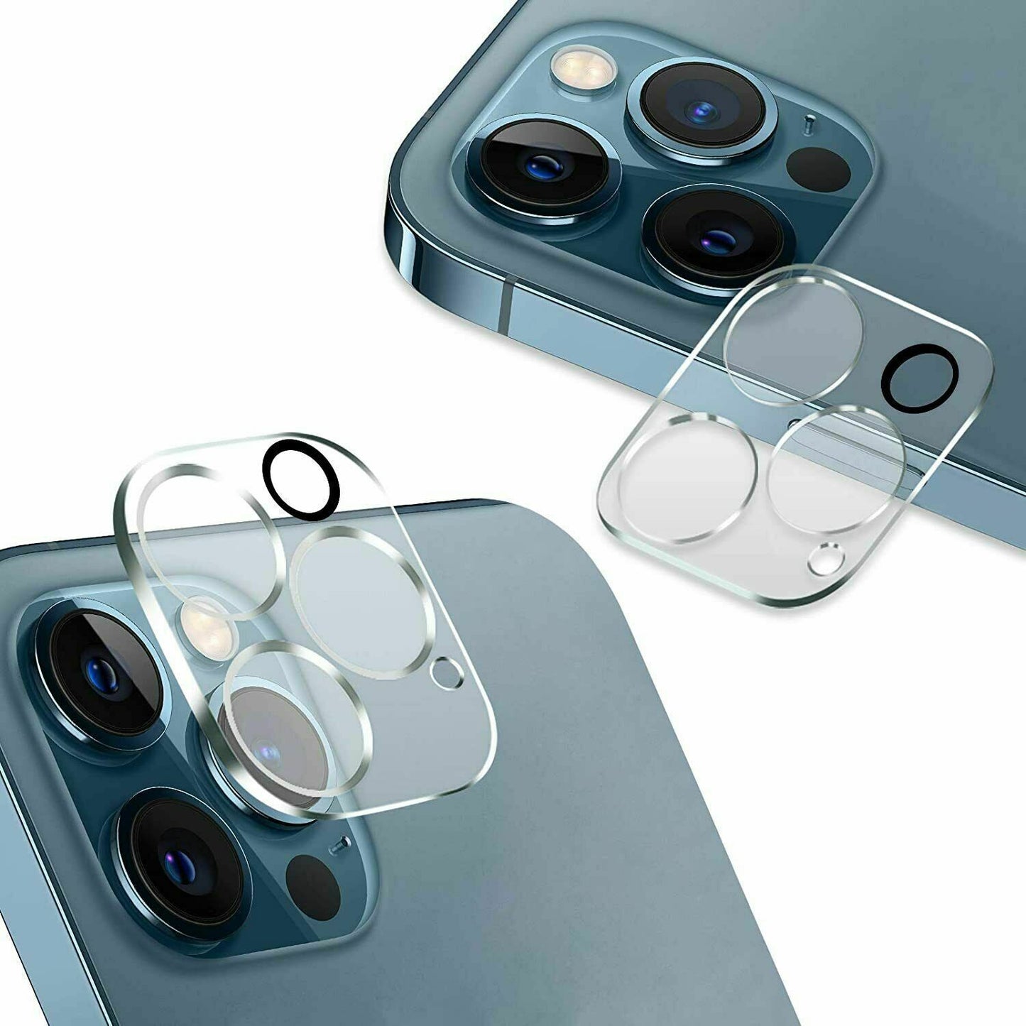 Tempered Glass CAMERA LENS Protector for iPhone 17 16e 16 15 14 13 12 11 Pro Max - Bundle