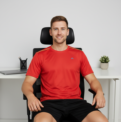 Maxyolo Mens T Shirt and Shorts Combo Polyester Fabric Daily Sports and Gym Wear