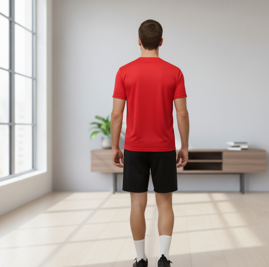 Maxyolo Mens T Shirt and Shorts Combo Polyester Fabric Daily Sports and Gym Wear