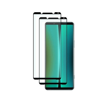 2 Pack Full Curved Tempered Glass Screen Protector For Sony Xperia 1 10 IV V VII 5 10-5 10-6 10-7