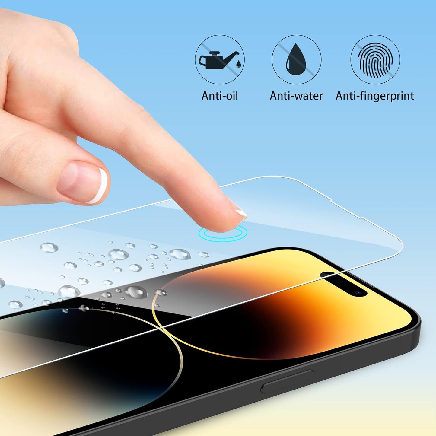 Pack of 3 Tempered Glass Screen Protector Cover Guard For iPhone 17 16 15 14 13 12 11 All Series Various Models