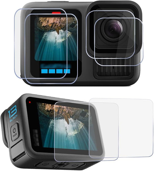 Tempered Glass Screen Protector for Black Go Pro Hero 13 Black Lens Camera LCD