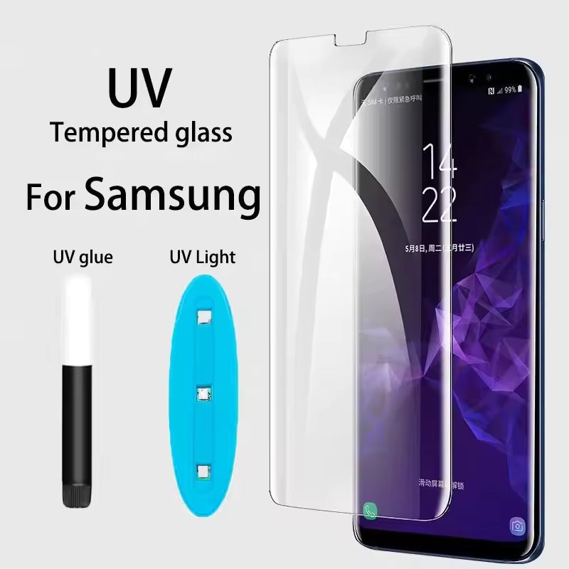 2X Samsung Galaxy S25 Ultra S24/S23/S22/S21 Ultra UV Full Cover Nano Liquid Glue Screen Protector - Various models