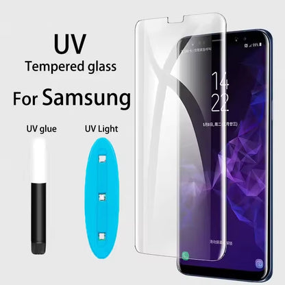 2X Samsung Galaxy S25 Ultra S24/S23/S22/S21 Ultra UV Full Cover Nano Liquid Glue Screen Protector - Various models