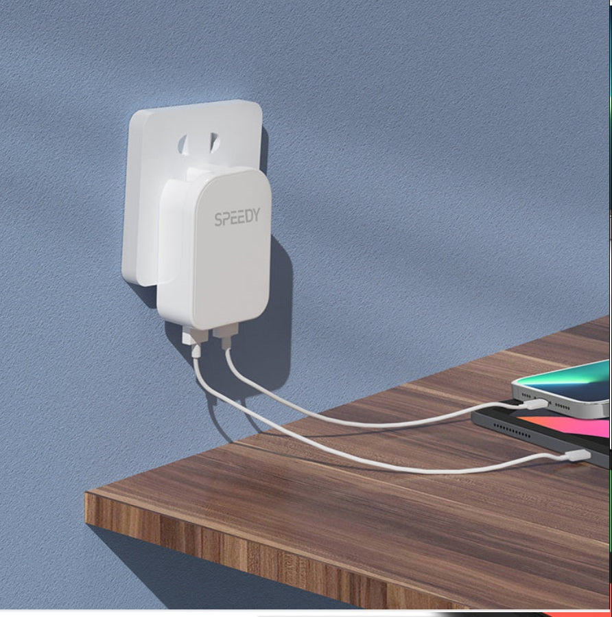 5 Pc Accessories set for iPhone - PD Plug / Car charger / Folding charger + data cable + gel case + earphones + protector - Bundle deal