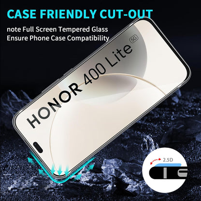 For Honor 400 Lite 5G Tempered Glass Screen Guard Protector 2 +  Rear Camera Lens 2 - Bundle of 4 pcs