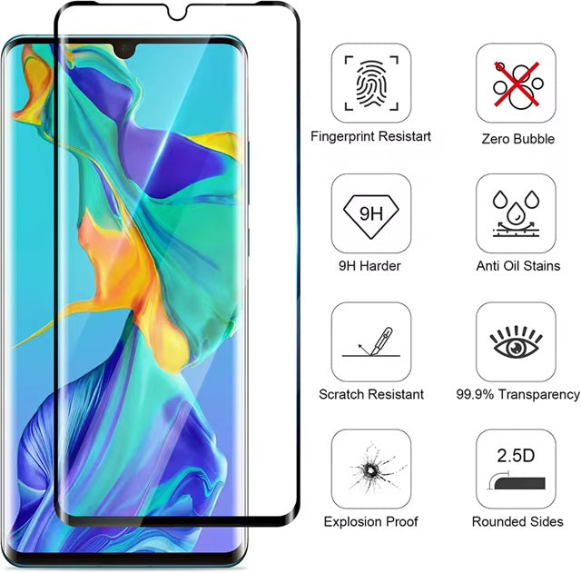2X For Huawei P30 Pro P20 Pro Mate 10 /20 Pro Full Curved Tempered Glass Screen Protector various Huawei models