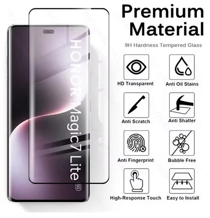2X For Honor Magic 7 lite 5 Pro 70 90 200 Pro Full Curved Tempered Glass Screen Protector various Honor models