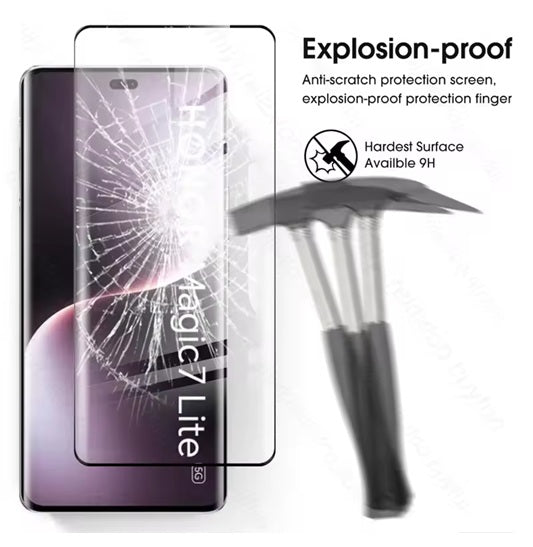 2X For Honor Magic 7 lite 5 Pro 70 90 200 Pro Full Curved Tempered Glass Screen Protector various Honor models