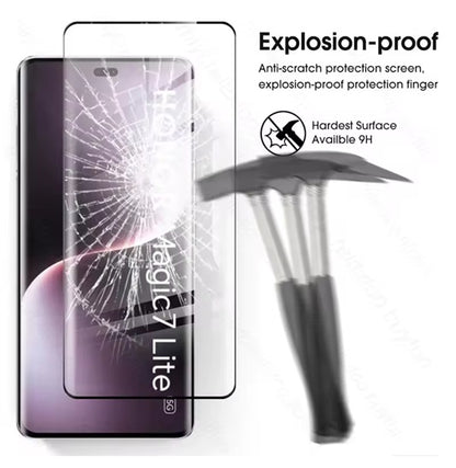 2X For Honor Magic 7 lite 5 Pro 70 90 200 Pro Full Curved Tempered Glass Screen Protector various Honor models