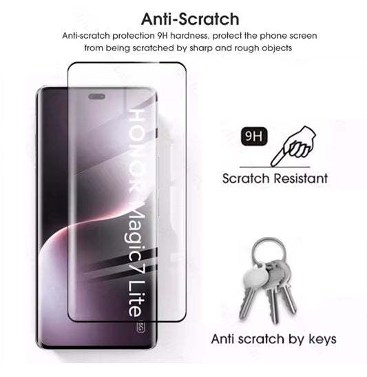 2X For Honor Magic 7 lite 5 Pro 70 90 200 Pro Full Curved Tempered Glass Screen Protector various Honor models