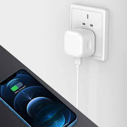 5 Pc Accessories set for iPhone - PD Plug / Car charger / Folding charger + data cable + gel case + earphones + protector - Bundle deal