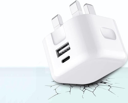 5 Pc accessories set for iPhone - PD Plug / Car charger / Folding charger + data cable + gel case + earphones + protector - Bundle deal