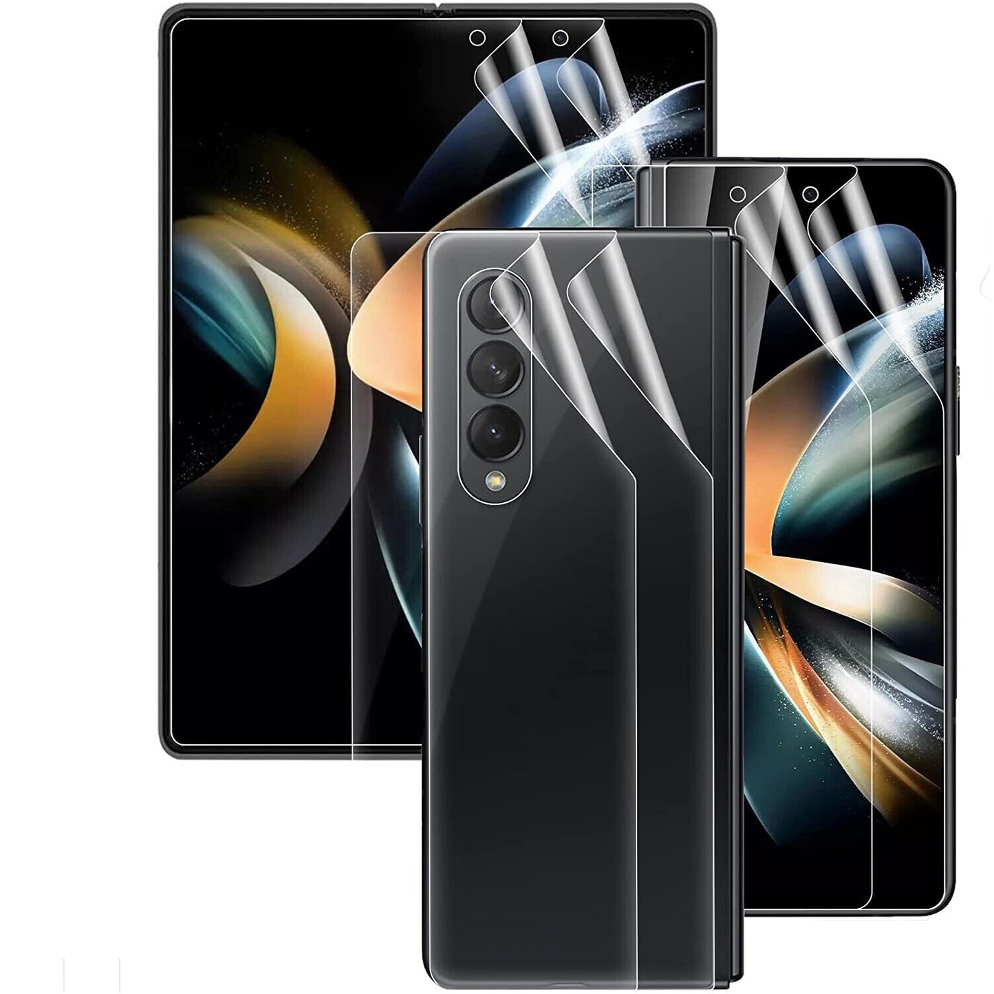 For Samsung Galaxy Z Fold 7/6/5/4/3 Hydrogel Front + Inside + Back Screen Protector