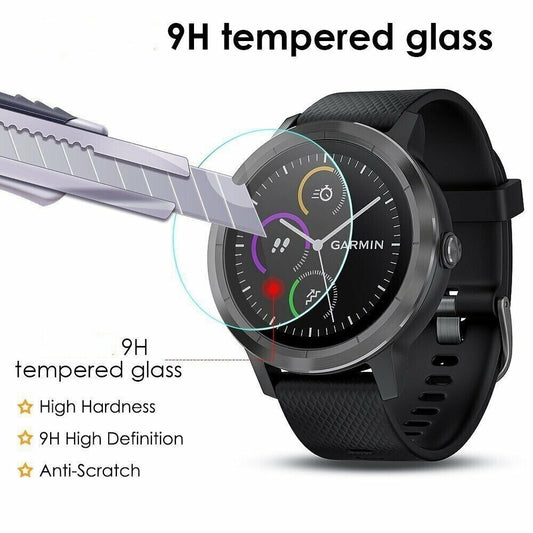 For Garmin Vivoactive 3 Tempered Watch Glass Screen Protector Cover 3 x Pack
