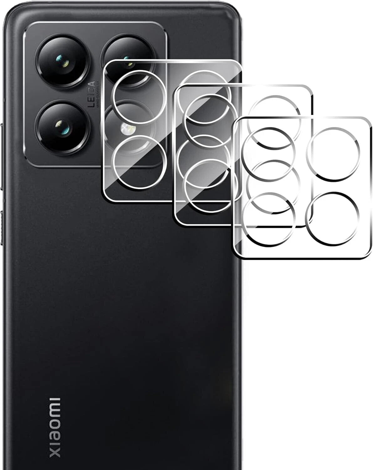 For Xiaomi 14T / 14T Pro Camera Lens Tempered Glass Protector 9H Hardness