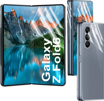 For Samsung Galaxy Z Fold 7/6/5/4 5G Hydrogel Front + Inside + Back Screen Protector - Set of 3