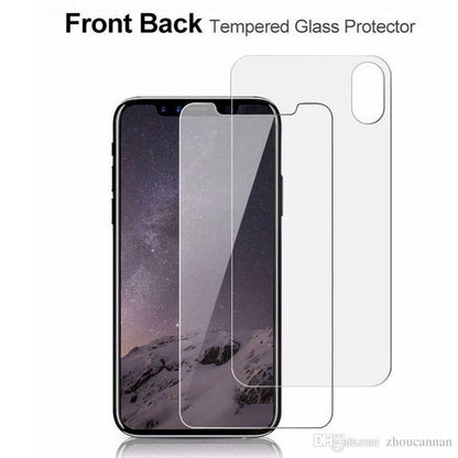 iPhone 17 16e 15 14 13 12 11 Pro Max Front+Back Tempered Glass Screen Protector Bundle