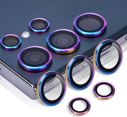 For Samsung Galaxy S25/S25+/S25 Ultra Metal Ring Camera Lens Protector Cap Cover