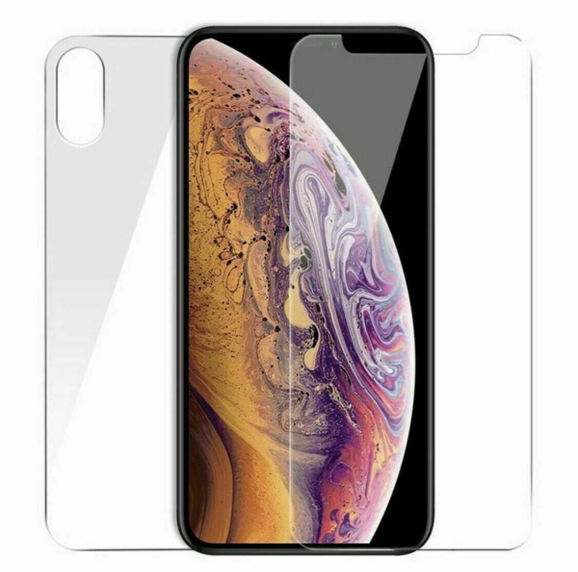 iPhone 17 16e 15 14 13 12 11 Pro Max Front+Back Tempered Glass Screen Protector Bundle