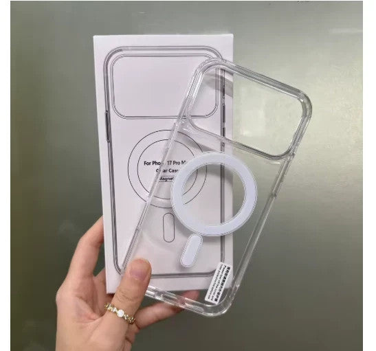 For iPhone 17 Series Magnetic Case + 20W PD Plug  + Charging Cable + Wired Earphone + Screen protector - Bundle