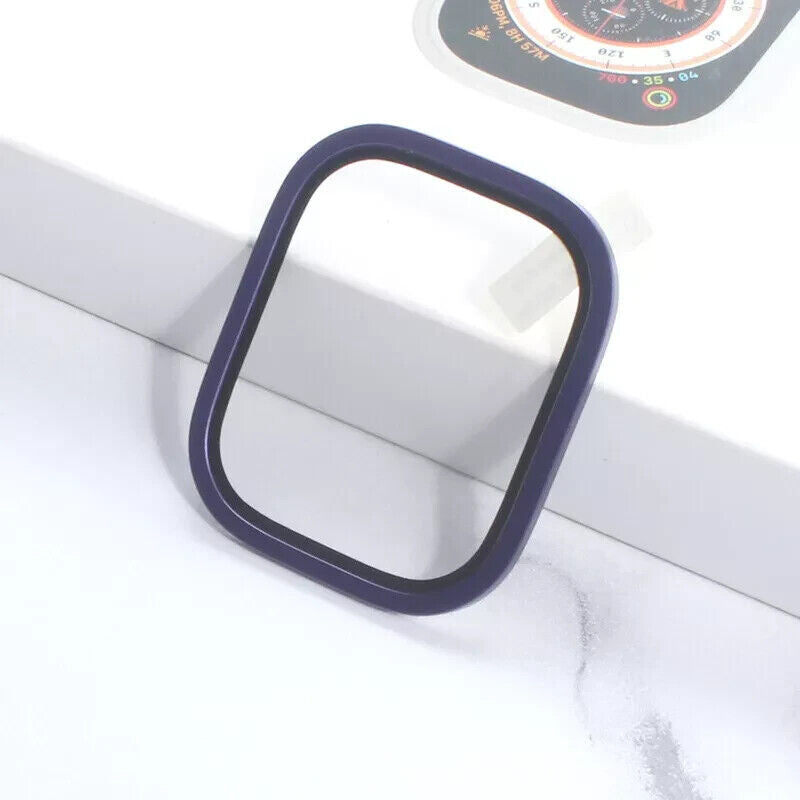 For Apple Watch Ultra 2 49mm Tempered Titanium Metal Screen Protector Cover