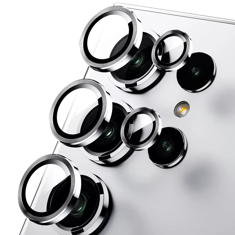 For Samsung Galaxy S25/S25+/S25 Ultra Metal Ring Camera Lens Protector Cap Cover