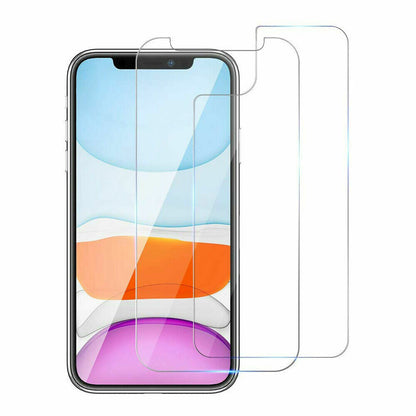 iPhone 17 16e 15 14 13 12 11 Pro Max Front+Back Tempered Glass Screen Protector Bundle