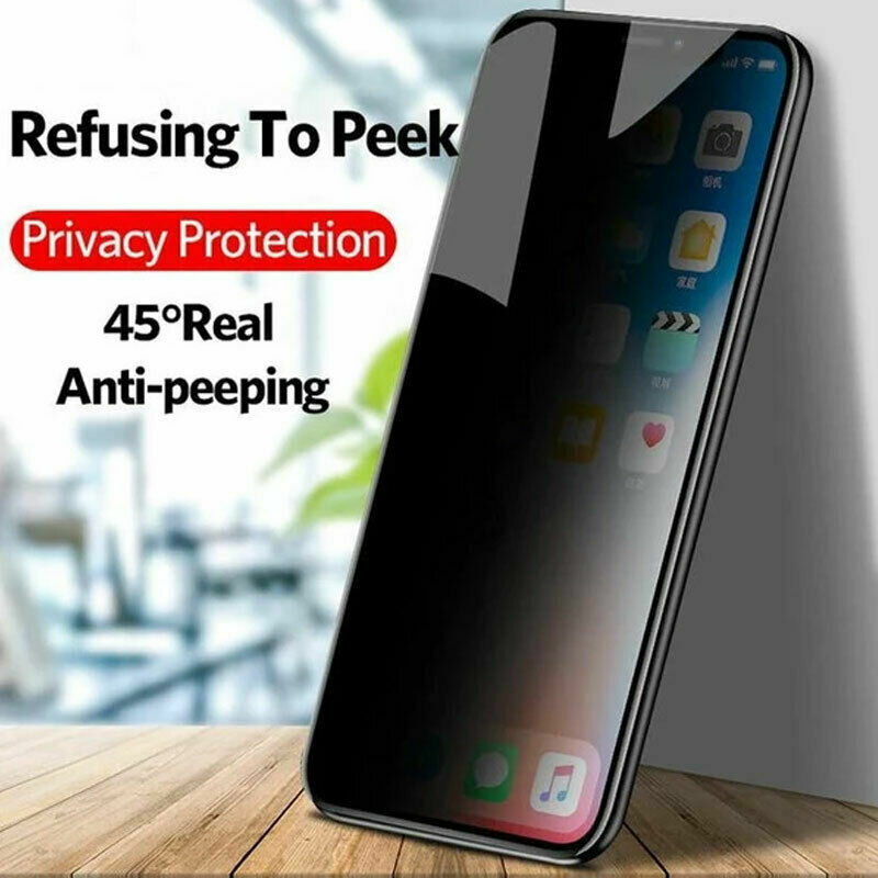 Premium Privacy Full Cover Screen Protector for iPhone 17 16 15 14 13 12 Pro Max XR