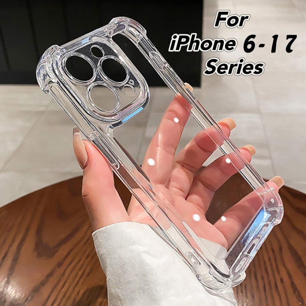 6 Pc Accessory set - Dual port PD Plug Charger + Car charger + Wired Earphones  + Data Cable + Screen protector + Gel case - Bundle for various iPhone models