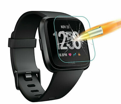 3X Tempered Glass Screen Protector For Fitbit VERSA, Versa Lite Watch Smartwatch